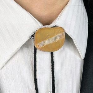 crystal bolotie Bolo tie western neck apparel Mens vintage wedding grooms goth